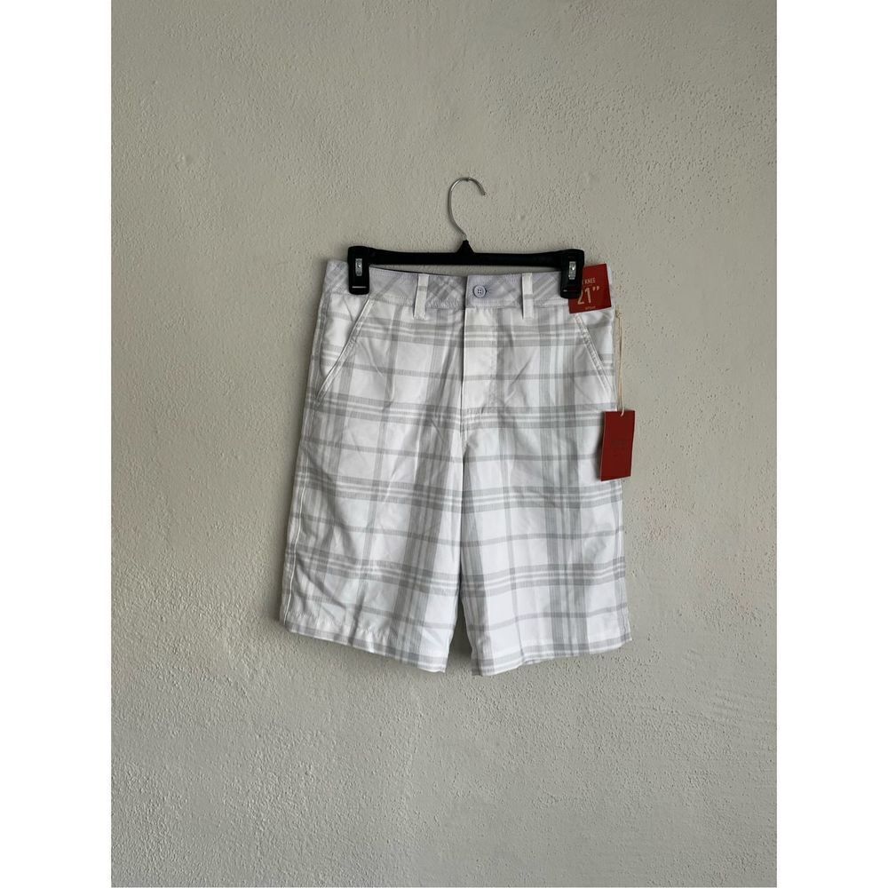 Mossimo Supply Co. Man White/ Gray Hybrid Swim Short, Size 28